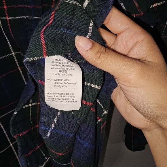 Madewell Oversized  Plaid button down flannel - Picture 4 of 4